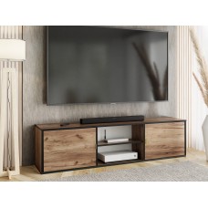 Atvērts TV galdiņš LUNO 3, Zelts craft/Zelts craft/Zelts